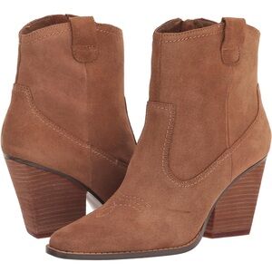Women's Tan Suede Ankle Boots